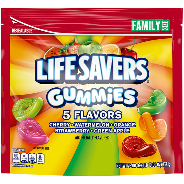 Life Savers 5 · Gomitas · 737 g · bolsa · tamaño familiar