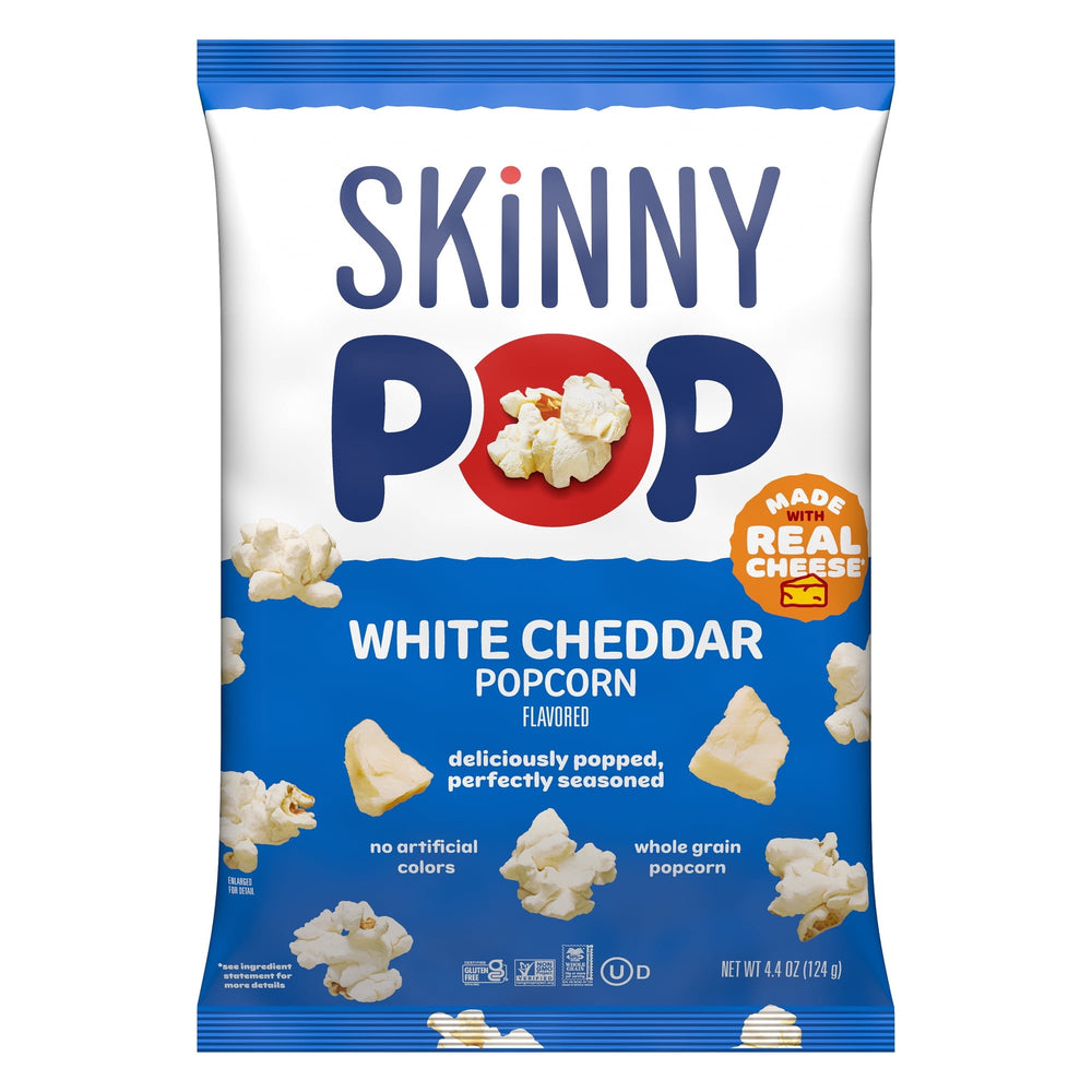 SKINNYPOP White Cheddar sin gluten · Palomitas · 125 g · bolsa