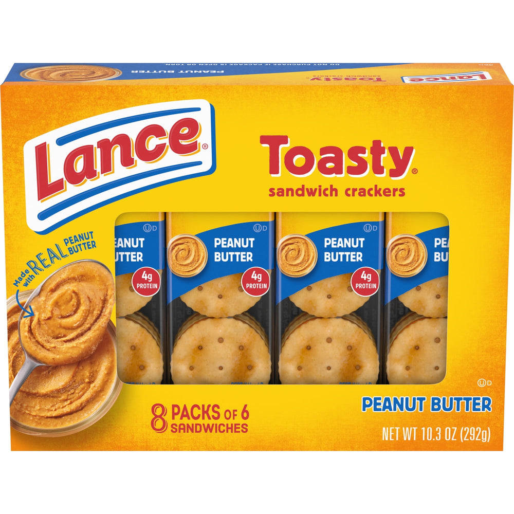 Lance Toasty Peanut Butter 8 Paquetes · Galletas saladas
