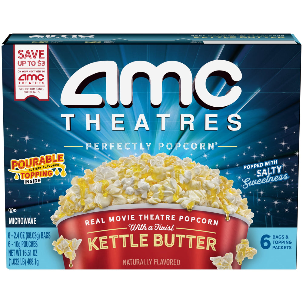 AMC Theatres Kettle Butter · Palomitas · 6 pzas