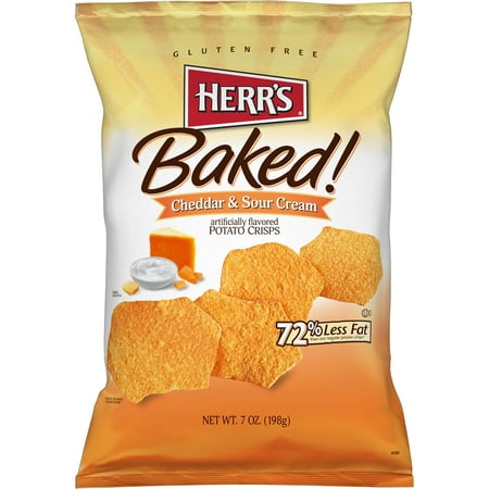 Herr's Cheddar & Sour Cream Crisps · Papas · 198 g