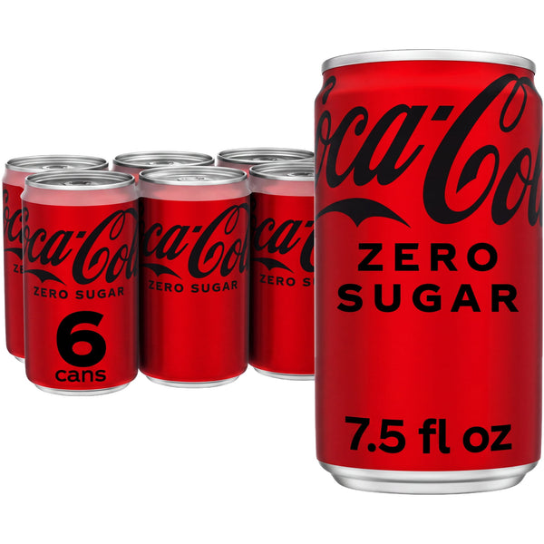 Coca-Cola Mini Zero Sugar · Refresco · 6 latas de 222 ml