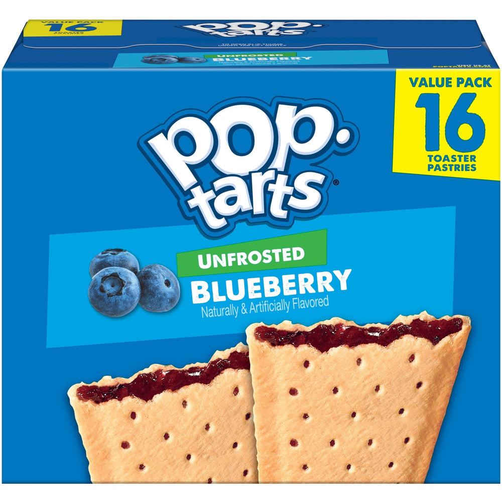 Pop-Tarts Unfrosted Blueberry · Pastelitos · 16 pzas · 765 g
