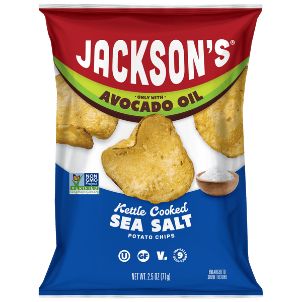 Jackson's Sea Salt Classic Kettle Potato Chip Avocado Oil · Papas · 71 g