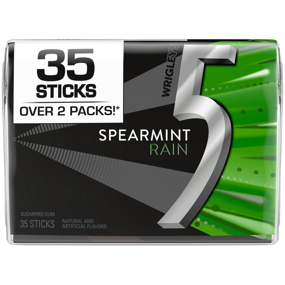 5 Spearmint Rain sin azúcar - 35 Stick · Chicles y mentas · 35 barras