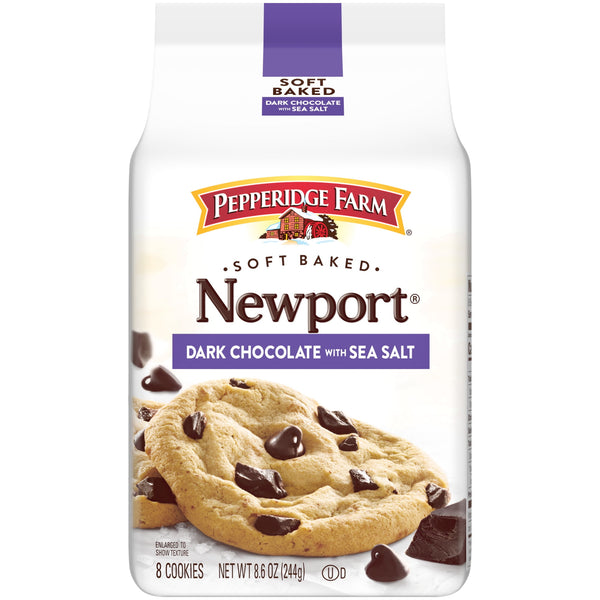Pepperidge Farm Newport Dark Chocolate with Sea Salt · Galletas · 8 galletas de 244 g