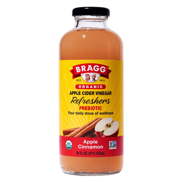 Bragg Organic Apple Cider Vinegar Refresher Apple Cinnamon · Bebida · 473 ml