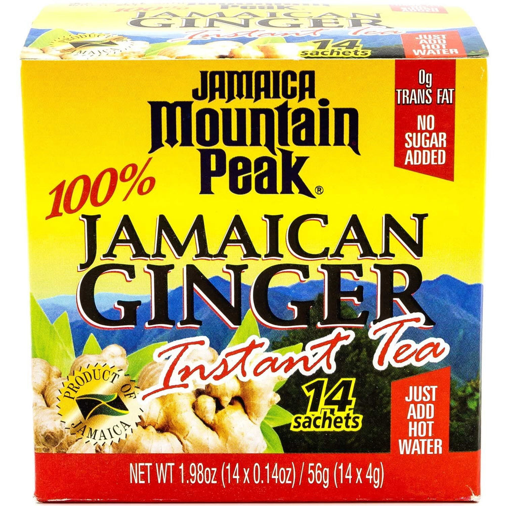 Mountain Peak 100% Jamaican Gigner Instant Tea No Sugar · Té · 14 pzas de 4 g