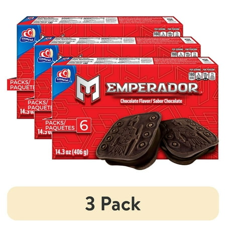 Gamesa Emperador Chocolate · Galletas · 3 pack de 407 g