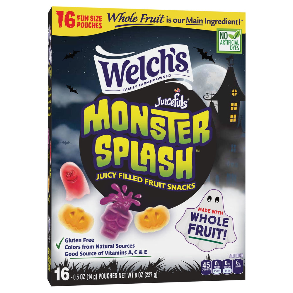Welch's Juicefuls Monster Splash Halloween Soft · Bebida · 16 pzas de 14 g