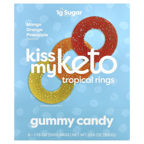 Kiss My – Gummy Rings Pack – Healthy Gummys – Vegan · Gomitas · 6 pack