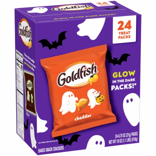 Goldfish Halloween Cheddar · Galletas saladas · 24 pzas · 510 g