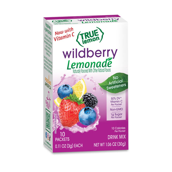 True Lemon Wildberry Lemonade Powder 10 Calories · Polvo para agua · 10 pzas