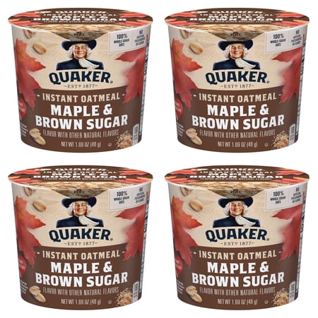 Quaker Maple & Brown Sugar · Cereal · 4 pack de 48 g