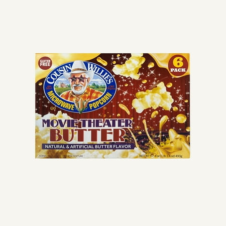 Cousin Willie's Movie Theater Butter sin gluten Kosher · Palomitas