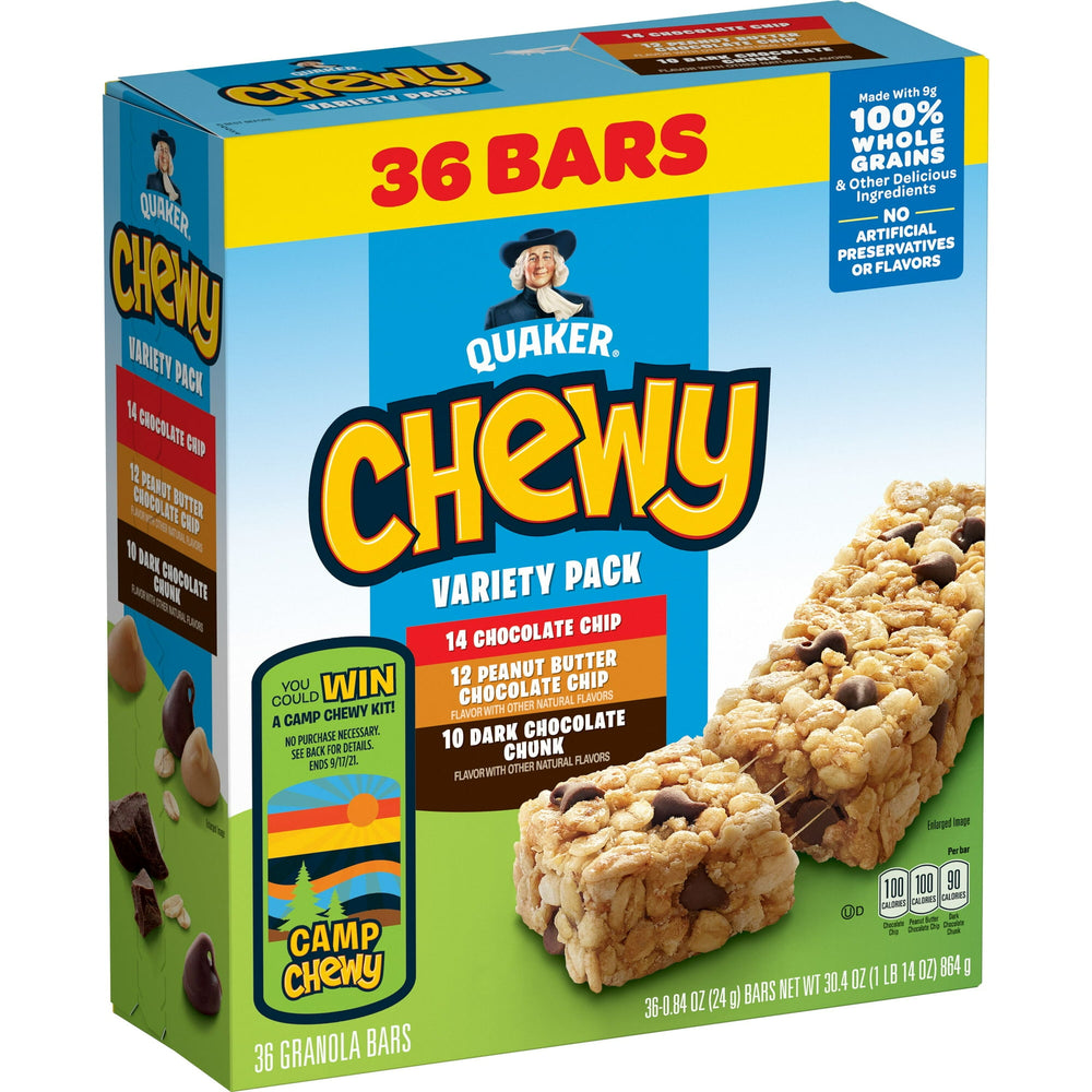 Quaker 3 Variety · Barras · 36 pzas · 862 g