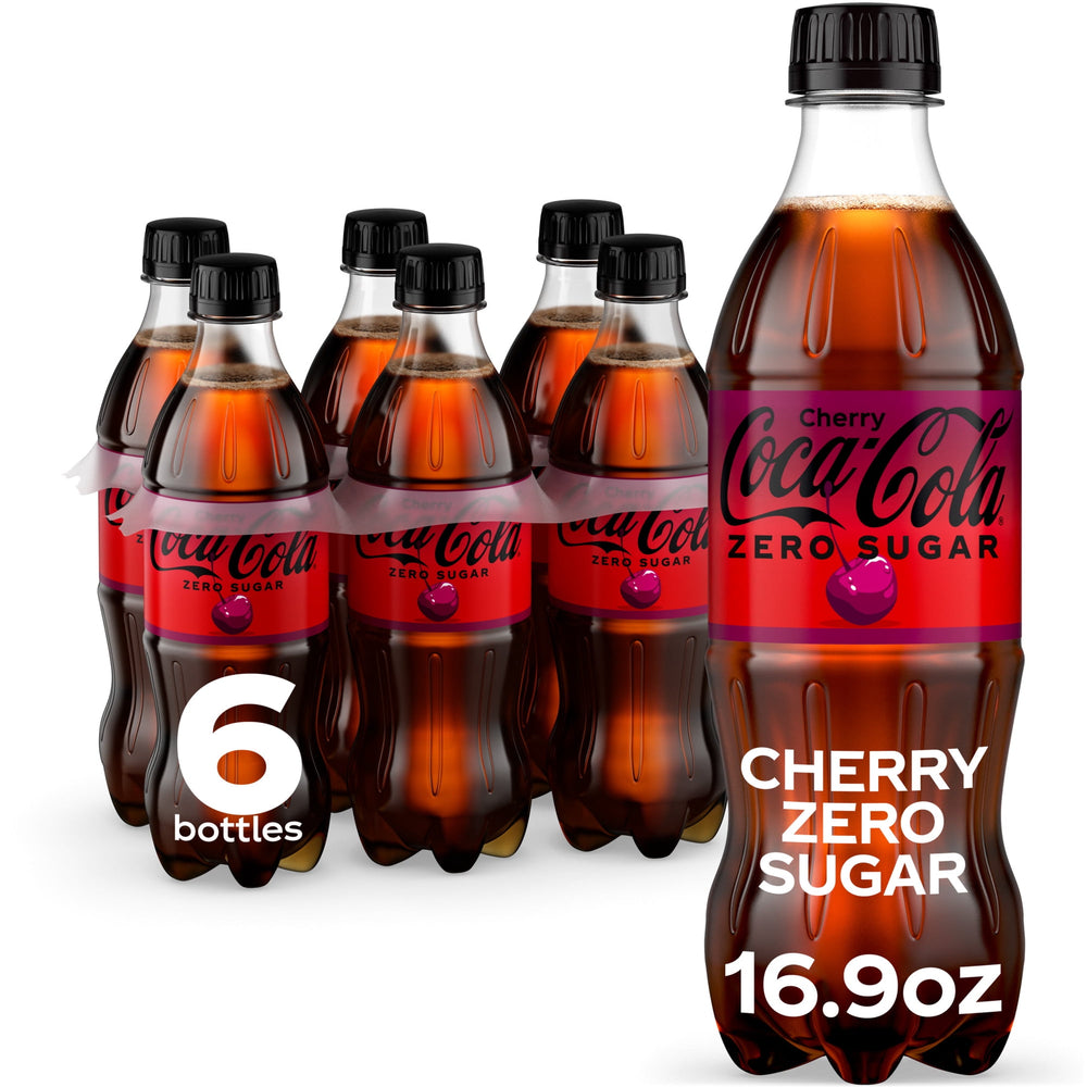 Coca-Cola Cherry Zero Sugar · Refresco · 6 botellas de 500 ml