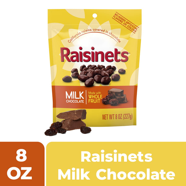 Raisinets Milk Chocolate Covered Raisins California · Caramelos · 227 g · bolsa