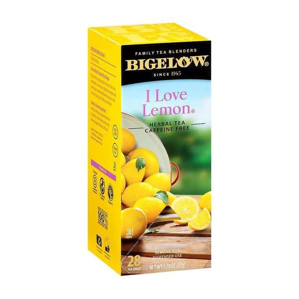 Bigelow I Love Lemon Herbal Tea · Té · 28 pzas de 51 g