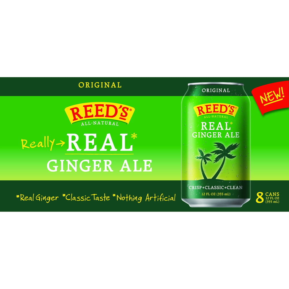 Reed's Real Ginger Ale · Refresco · 8 latas de 355 ml
