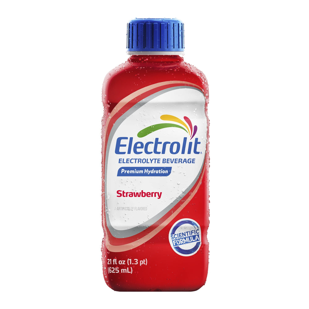 Electrolit Hydration Beverage Strawberry · Bebida · 621 ml · botella