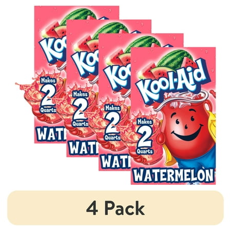 Kool-Aid Unsweetened Watermelon · Polvo para agua · 4 pack de 4 g