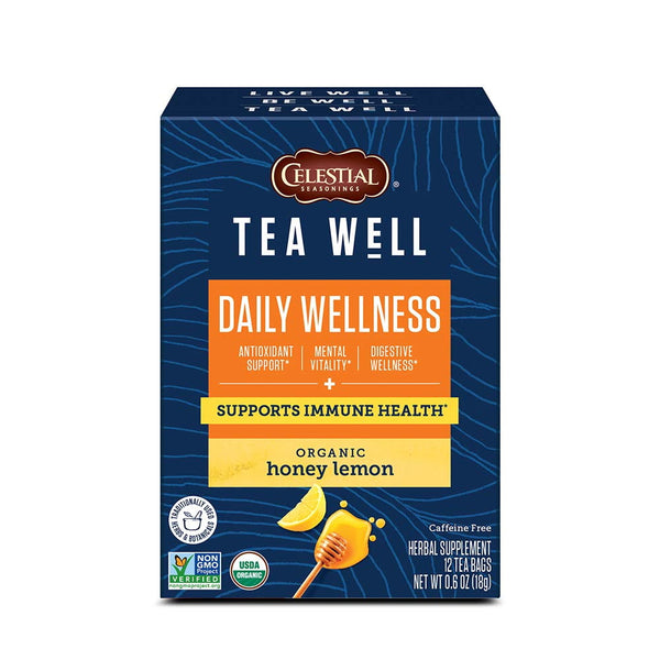 Celestial Seasonings TeaWell Daily Wellness Organic Honey · Salsa y sazonador · 12 pzas