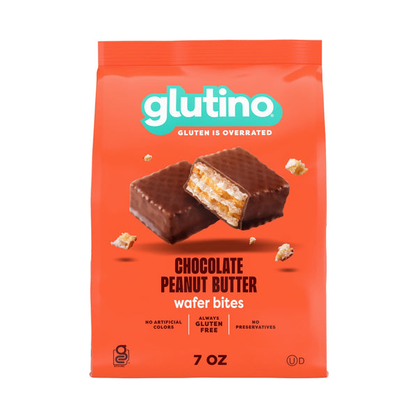 Glutino Chocolate Peanut Butter Wafer Bites sin gluten · Galletas · 198 g