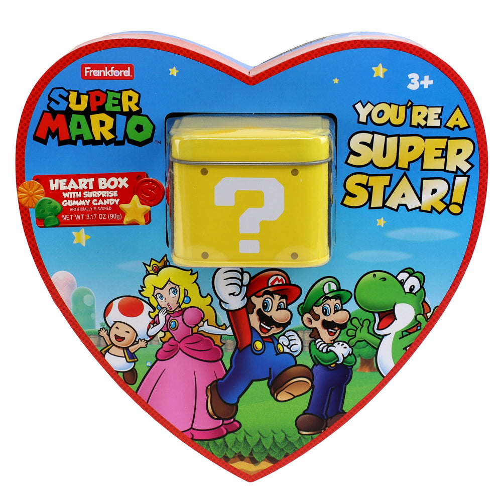 Frankford Nintendo Super Mario Valentine's Surprise Heart · Gomitas · 90 g · caja