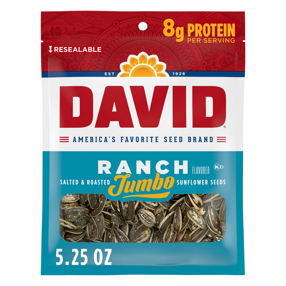 DAVID Sunflower Seeds Ranch · Nueces · 149 g · jumbo
