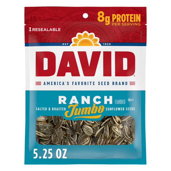 DAVID Sunflower Seeds Ranch · Nueces · 149 g · jumbo