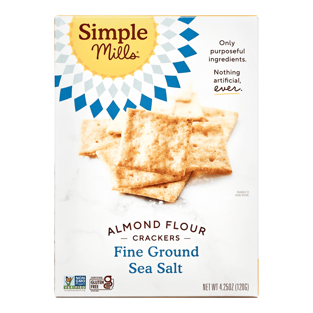 Simple Mills Fine Ground Sea Salt · Galletas saladas · 120 g · caja