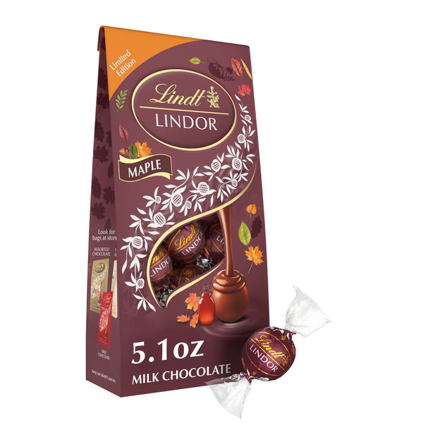 Lindt Lindor Maple Milk Chocolate Truffles · Caramelos · 145 g · bolsa