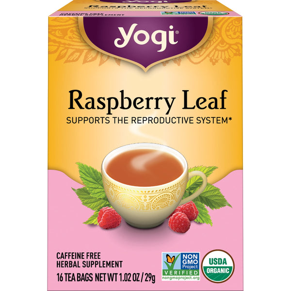 Yogi Tea Raspberry Leaf Organic Herbal Tea · Té · caja