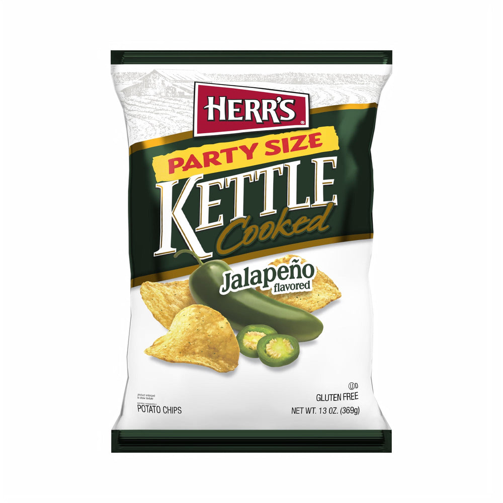 Herr's Jalapeno Kettle Chip · Papas · 369 g