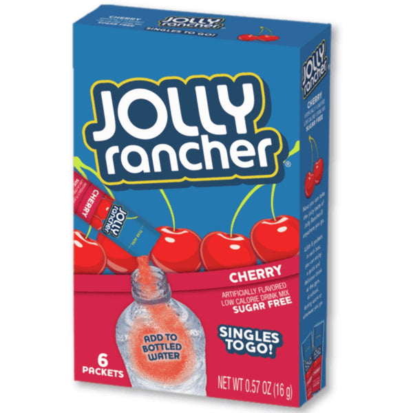 Jolly Rancher Rancher Water Cherry · Polvo para agua · 6 sobres