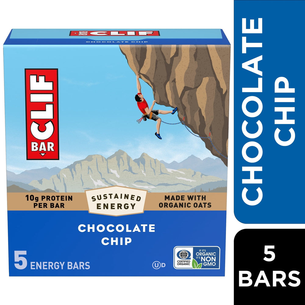 CLIF BAR Energy Chocolate Chip · Barras · 5 pzas