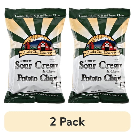 Alaska Chip Company Sour Cream & Chive · Papas · 2 pack de 227 g