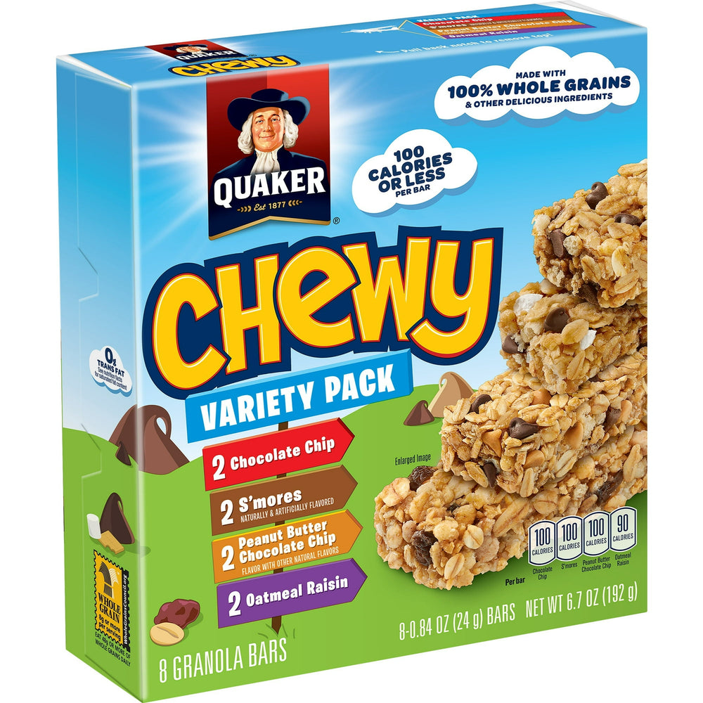 Quaker Variety Pack (8 · Barras · 8 pack de 24 g