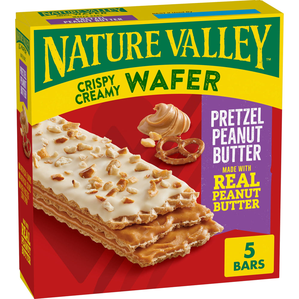 Nature Valley Creamy Wafer Pretzel Peanut Butter · Pretzels · 5 barras de 184 g