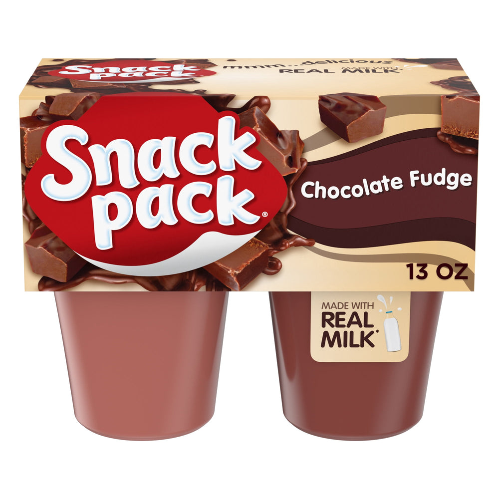 Pack Chocolate Fudge Pudding Lunchbox · Caramelos · 4 pzas de 92 g