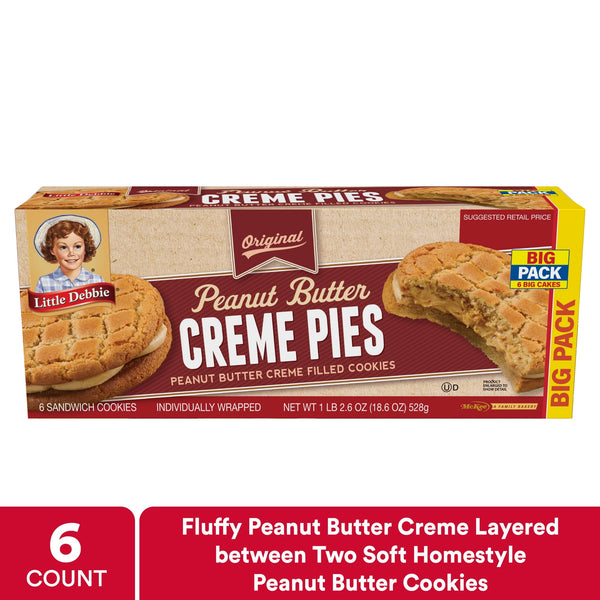 Little Debbie Big Pack Peanut Butter Creme Pies · Pastelitos · 527 g