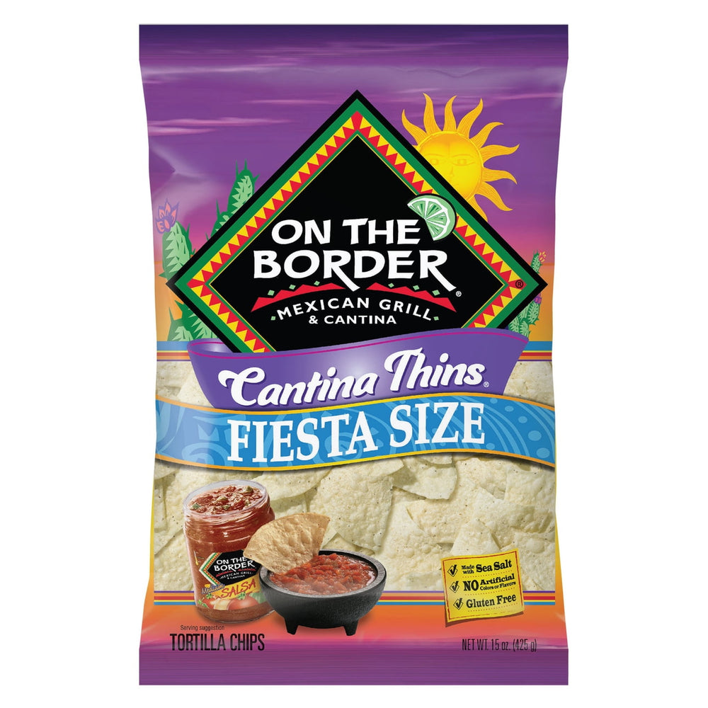On The Border Cantina Thins Fiesta sin gluten · Totopos · 425 g · bolsa