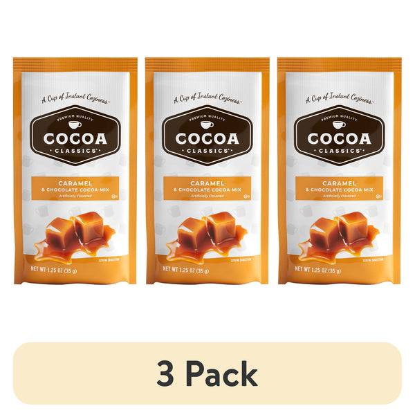 Cocoa Classics Caramel Cocoa Mix Hot Chocolate er Make · Caramelos · 3 pack de 35 g