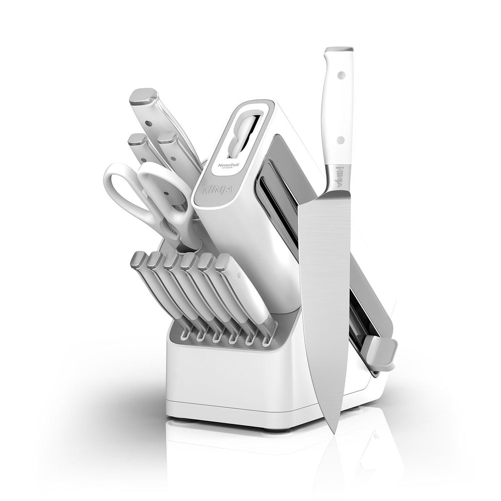 Ninja Foodi NeverDull Premium Blanco · Cuchillos · 12 piezas con afilador
