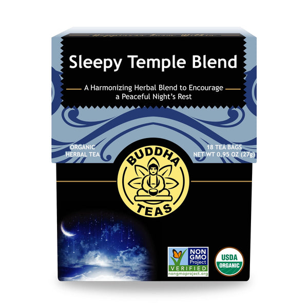 Buddha Teas Sleepy Temple Blend - Organic Herbal Tea Caffeine Free · Té