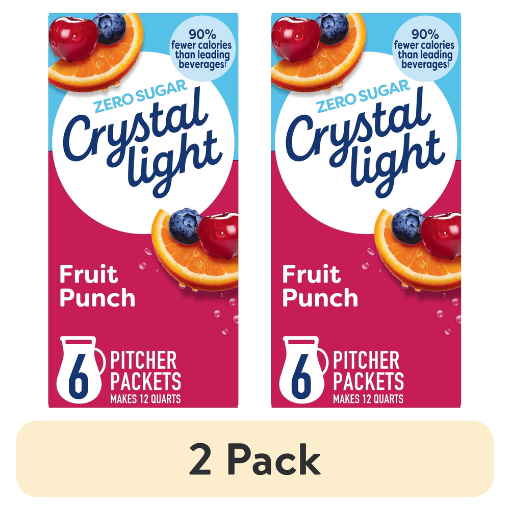 Crystal Light 6 Pitcher Packets · Polvo para agua · 2 pack de 58 g