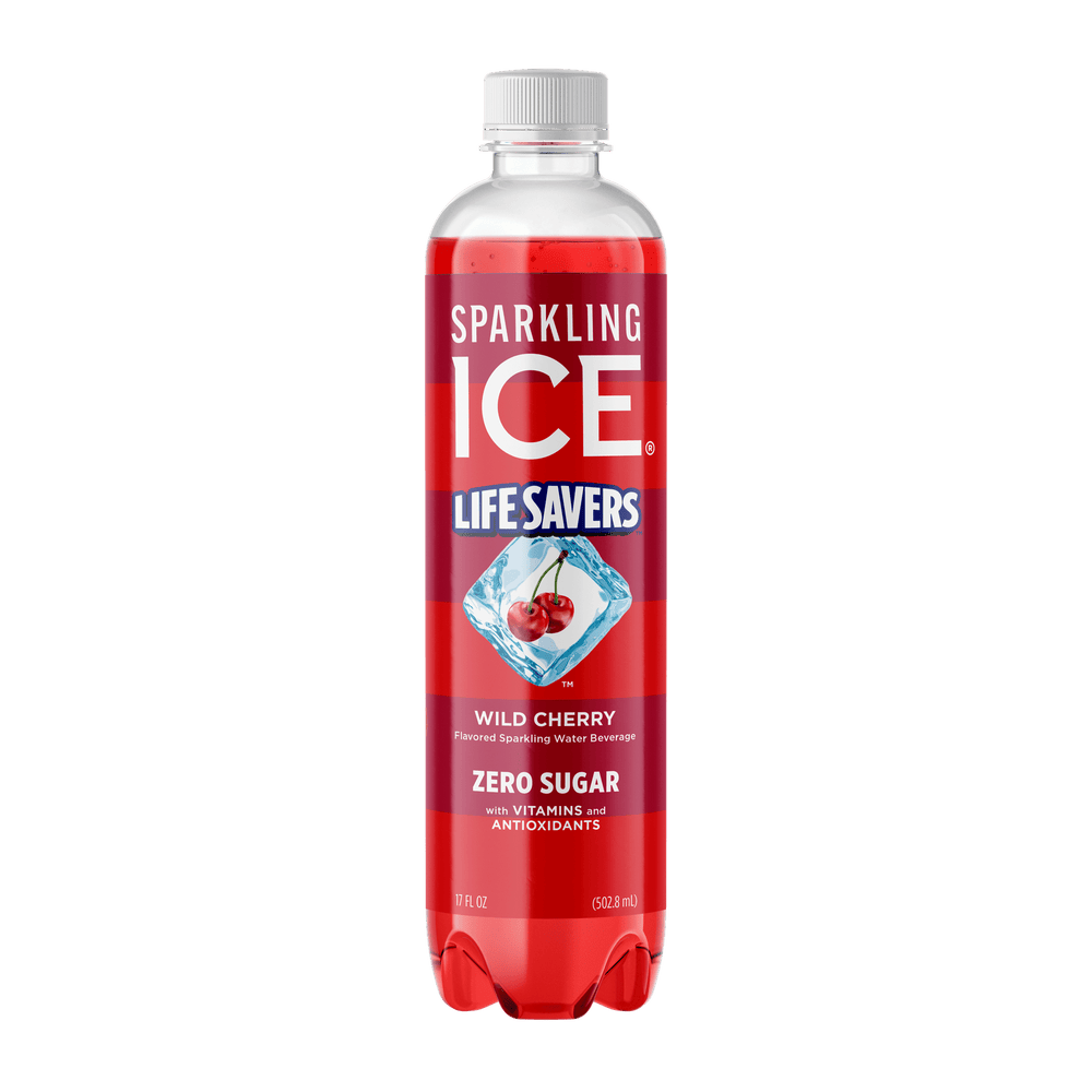 Sparkling Ice® Life Savers Wild Cherry Zero Sugar · Bebida · 482 g · botella