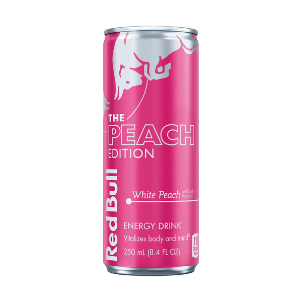 Red Bull Peach Edition White Peach · Bebida energética · 248 ml · lata