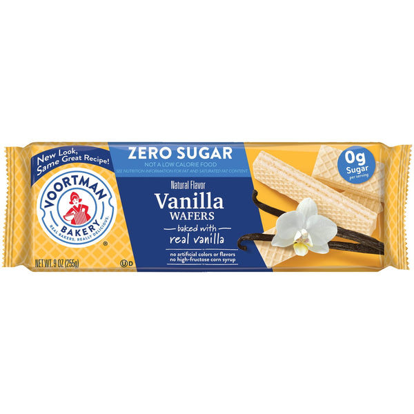 VOORTMAN Bakery Vanilla Wafer Zero Sugar · Galletas · 255 g